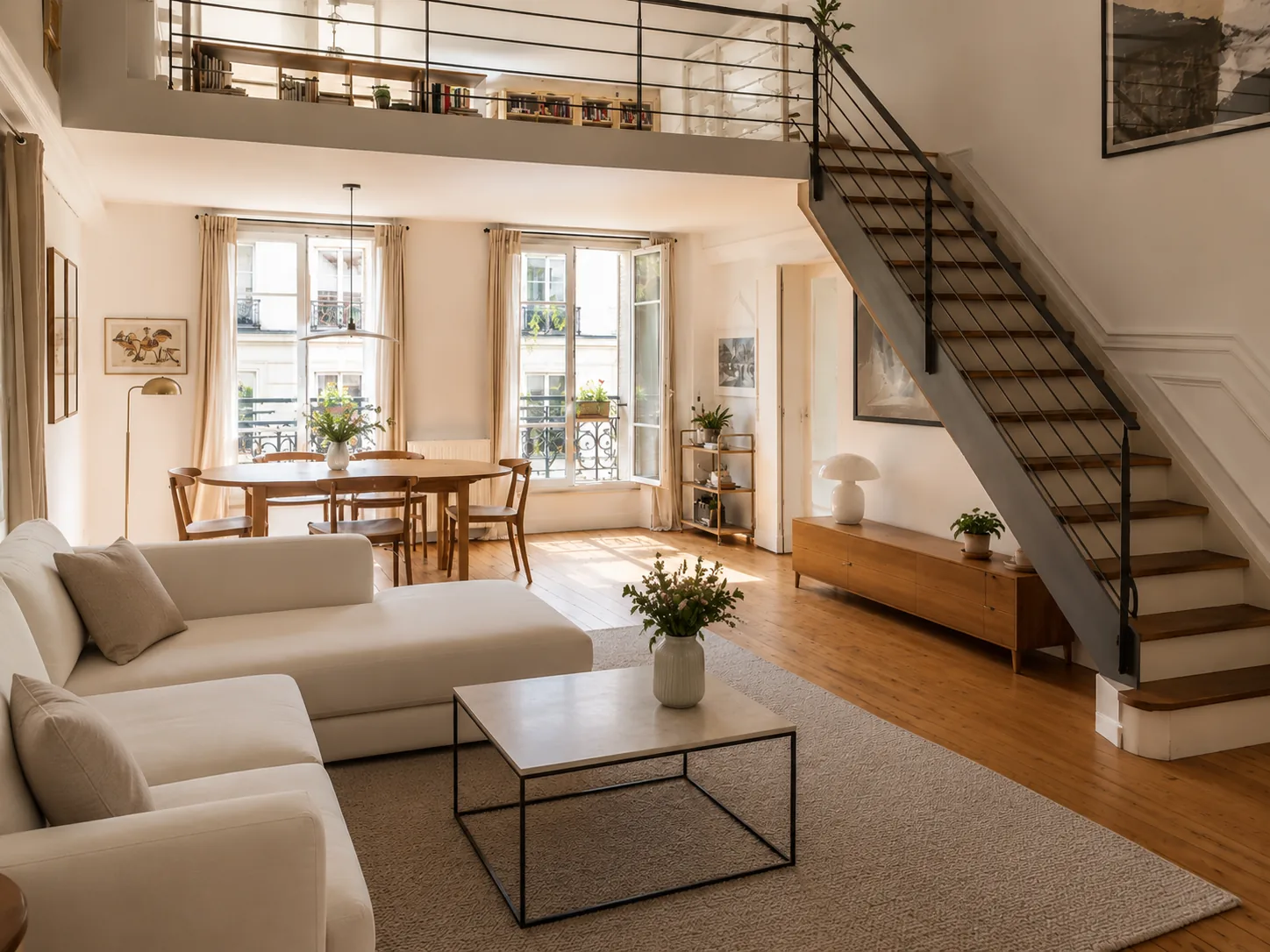 État des lieux au retour — Paris 11e, Duplex 72 m²